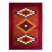 milan red burnt orange tribal aztec rug 1632 s55 190cm x 280cm 6ft 3 x ...