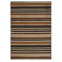 Milan Aztec Stripe Berber Modern Rugs - 120 cm x 170 cm (4\' x 5\'6\