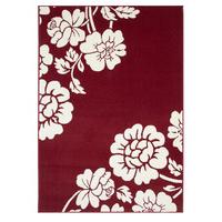 Milan Peony Red Modern Rugs - 160 cm x 230 cm (5\'3\