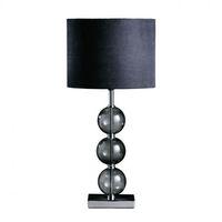 Mistro Black Glass Table Lamp