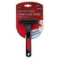 Mikki Grooming Anti-tangle Undercoat Rake, Soft Grip Handle, Small