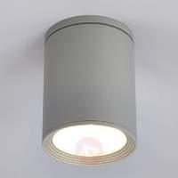 Minna round ceiling light in silver grey