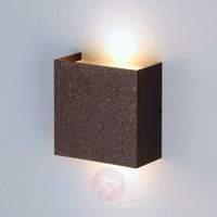 Minimalistic Mira LED wall light, antique copper
