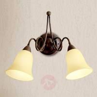 Michele - 2-bulb country house wall light