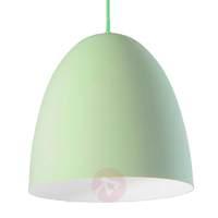 Mint green metal hanging lamp Viola