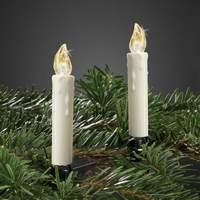 Mini LED Christmas tree candles, set of 10