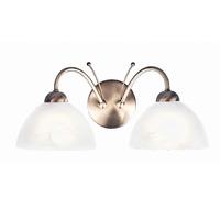 Milanese Antique Brass Double Wall Light