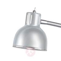 Minimalistic LED floor lamp Duett, aluminium