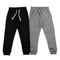 Minymo Unisex Sweatpants 2-Pack Grey and Black (Ages 8-9)