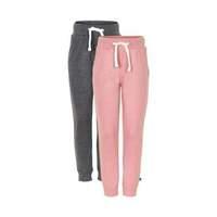 Minymo Sweat Pants - Rose + Dark Grey 2-pack