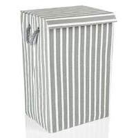 Minky Stripe Laundry Basket