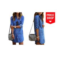Mini Denim Dress