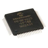 microchip pic18f6620 ipt 8 bit microcontroller 25mhz tqfp64