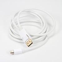 Mini DisplayPort DP to Display Port DP Converter Cable Male to Male Thunderbolt 1.8m/6 Ft HDMI Cables for MacBook Air Monitor