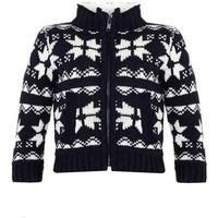 minoti boys navy snowflake print knitted cardigan size 3 4 years boyss ...