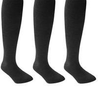 miss fiori three pack plain tights junior girls