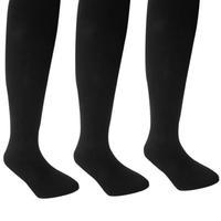 Miss Fiori Three Pack Plain Tights Junior Girls