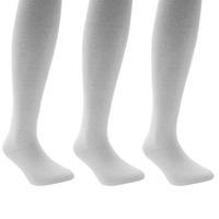 miss fiori three pack plain tights junior girls