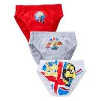 minions pack of three briefs