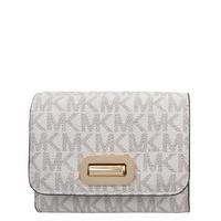 michael kors wallets sullivan medium card holder white