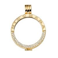 Mi Moneda gold-plated Deluxe carrier pendant - large