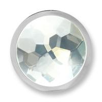 Mi Moneda Azar white crystal glass coin - small