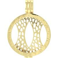 Mi Moneda gold-plated carrier pendant - large