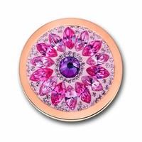 Mi Moneda Dalia hot pink Swarovski crystal coin - large