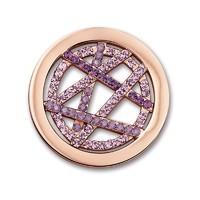 Mi Moneda Danza Vintage Rose Swarovski crystal coin - medium