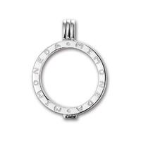 Mi Moneda Grace silver white and ice blue cubic zirconia reversible carrier pendant  large