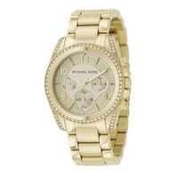 Michael Kors Runway ladies\' gold-plated watch