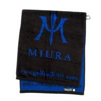 miura tour golf towel blackblue