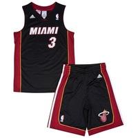 Miami Heat Road Replica Jersey & Shorts - Dwyane Wade - Junior