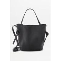 Mini Knot Duffle Cross Body, BLACK