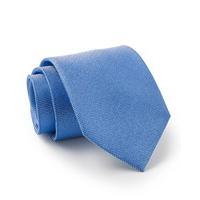 Mid Blue Birdseye Textured Silk Tie - Savile Row