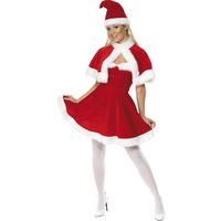 Miss Santa Women\'s Fancy Dress Costume with Cape