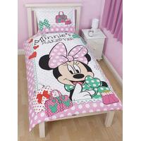 minnie mouse makeover reversible duvet cover and pillowcase set