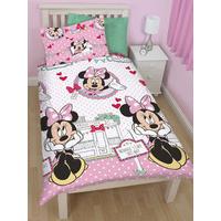 minnie mouse caf single rotary duvet cover and pillowcase set