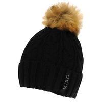 miso faux fur beanie ladies