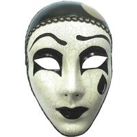 Mime Mask With Tear On Headband