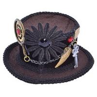 Mini Black Ladies Steampunk Top Hat