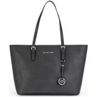 MICHAEL Michael Kors Michael Kors Jet Travel shoulder bag in black saffiano leather women\'s Shopper bag in black