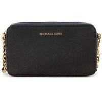 MICHAEL Michael Kors Michael Kors Jet Set Travel black leather pochette women\'s Shoulder Bag in black