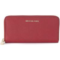 michael michael kors michael kors wallet in red cherry saffiano leathe ...