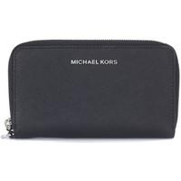 MICHAEL Michael Kors Michael Kors Jet Set Travel pochette in black saffiano leather women\'s Purse wallet in black