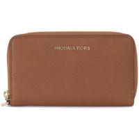 MICHAEL Michael Kors Michael Kors Jet Set Travel wirst pochette women\'s Purse wallet in brown