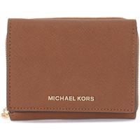 MICHAEL Michael Kors Michael Kors Billfold saffiano leather wallet women\'s Purse wallet in brown