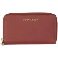 MICHAEL Michael Kors Michael Kors Jet Set Travel wirst pochette in red saffiano leath women\'s Pouch in red