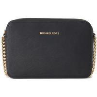 MICHAEL Michael Kors Michael Kors Jet Set shoulder bag in black saffiano leather women\'s Shoulder Bag in black