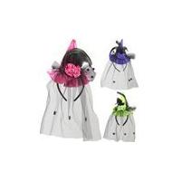 Mini Witch Hat With Roses Halloween Fancy Dress